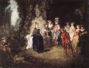 WATTEAU, Antoine The French Comedy painting